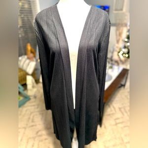 Long sleeve ribbed black cardigan